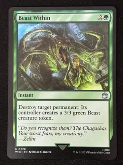 1x MTG Beast Within - Universes Beyond: Doctor Who (WHO) #228 - Magic - Image 1