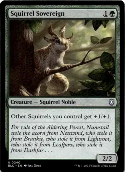 Squirrel Sovereign U Commander: Bloomburrow 240 Near Mint - Image 1