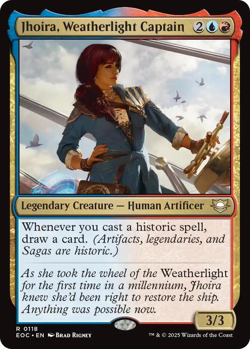 MTG Magic 1x Jhoira, Weatherlight Captain (M/NM) Commander Edge of Eternities - Image 1