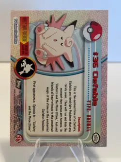 Pokemon Topps Chrome Clefable #36 - Image 2