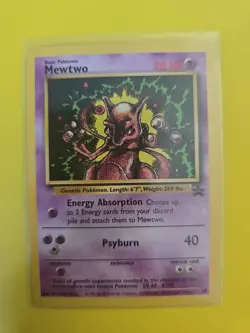 Pokemon TCG Mewtwo Black Star Promo 14 NM 1999-2000 - Image 1