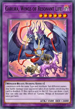 Garura Wings of Resonant Life - RA02 - Platinum Secret Rare - Yugioh EURO - Image 1