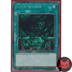 Yugioh Giant Trunade RA03-EN097 Platinum Secret Rare 1st Edition NM - Image 1