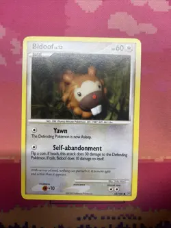 Pokemon Card Bidoof Stormfront Common 54/100 Near Mint - Image 1