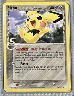 Pichu (Delta Species) 76/110 Holon Phantoms Regular LP VINTAGE Pokemon Card - Image 1