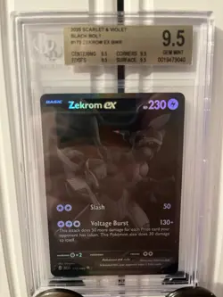 2025 Pokemon Zekrom EX BWR 174/086 SV11B Black Bolt EN Card BGS 9.5 - Image 1