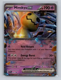 Pokemon Mimikyu EX Ultra Rare Holo Promo Card #4 Scarlett & Violet LP - Image 1
