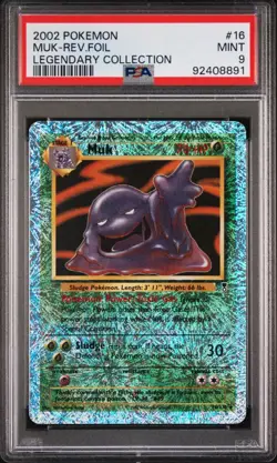 PSA 9 - Muk 16/110 Reverse Holo - Legendary Collection - Pokemon Card NM MINT - Image 1