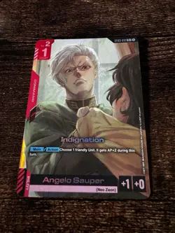 Indignation Alternate Art Foil - ST03-012 C+ NM - Gundam TCG Card Game Command - Image 1