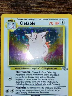 Clefable Jungle 1/64 Holo Rare Pokemon Card NM-M - Image 3