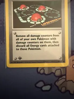 Pokemon Center Trainer 85/102 - NM - 1st Edition Base Set Card - Image 5
