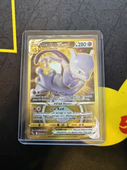 Mewtwo V Star Pokemon Go 086/078 Pokemon Card Secret Rare NEAR-MINT Ship Protect - Image 1