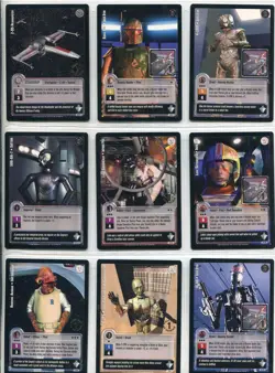 Star Wars Jedi Knights TCG Masters Of The Force 81 Card First Day Rare Set - Image 2