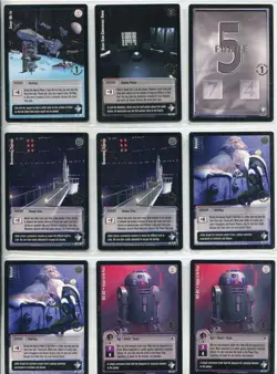 Star Wars Jedi Knights TCG Masters Of The Force 81 Card First Day Rare Set - Image 3