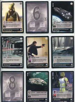 Star Wars Jedi Knights TCG Masters Of The Force 81 Card First Day Rare Set - Image 4
