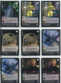 Star Wars Jedi Knights TCG Masters Of The Force 81 Card First Day Rare Set - Image 5