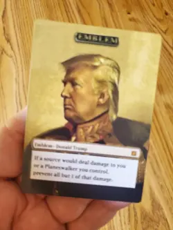 Magic The Gathering Promotional DONALD TRUMP cards Lot of 2 Mint Unplayed - Image 2