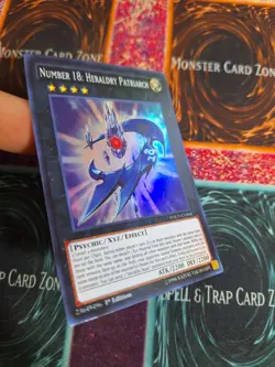 Yu-Gi-Oh! Number 18: Heraldry Patriarch WSUP-EN004 Super 1st Edition NM a1/ - Image 2