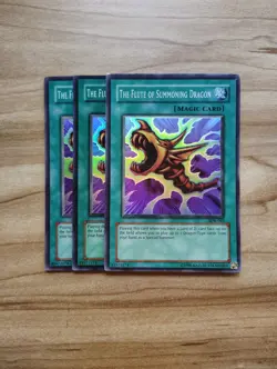 Yu-Gi-Oh - Flute Of Summoning Dragon 3X - Super Rare / Holo - Full Playset - Image 1