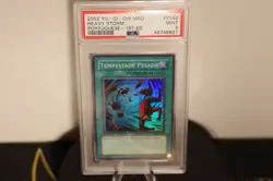 2002 YU-GI-Oh! MRD Portuguese #142 Heavy Storm 1st Ed - PSA 9 MINT - Image 1