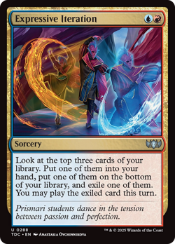 Expressive Iteration #288 | NM | Tarkir: Dragonstorm Commander TDC | Magic MTG - Image 1