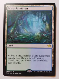 MTG Magic the Gathering Misty Rainforest (250/765) Modern Horizons 2 NM - Image 1