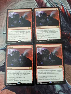 MTG Sticker CEDH EDH Gamble x4 - Image 1