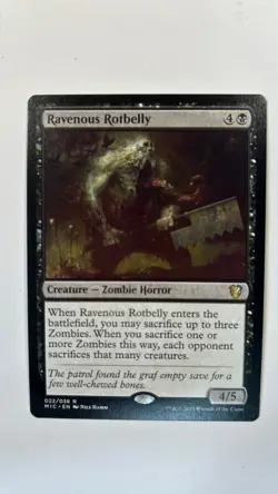 MTG Innistrad Midnight Hunt Commander Ravenous Rotbelly 022/038 Magic - Image 1