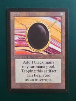 MTG Collector's Edition - Mox Jet - NM - Lovely - Not Tournament Legal - Image 1