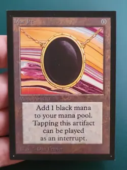 MTG Collector's Edition - Mox Jet - NM - Lovely - Not Tournament Legal - Image 2