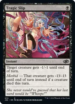 Tragic Slip ~ Jumpstart 2022 [ NearMint ] [ Magic MTG ] - Image 1