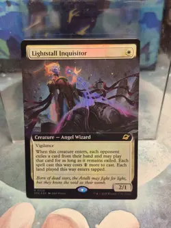 FOIL R 0320 Lightstall Inquisitor EXTENDED ART Rare Edge of Eternities MTG Card - Image 1