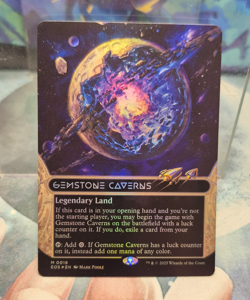 FOIL 0016 Gemstone Caverns STELLAR SIGHTS BORDERLESS Edge of Eternities MTG Card - Image 1