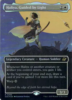MTG Haliya, Guided by Light (Borderless) (289) | Foil | Edge of Eternities - Image 2