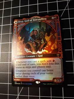 Birgi, God of Storytelling / Harnfel, Horn of Bounty SHOWCASE FOIL Kaldheim MTG - Image 4