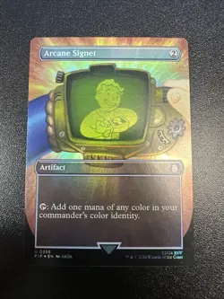 Arcane Signet (Borderless) Universes Beyond: Fallout Foil 356 NM JL - Image 1