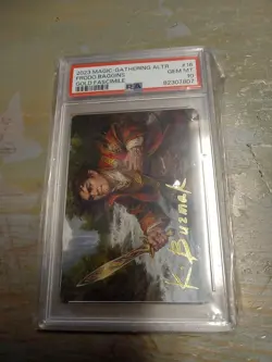 2023 MTG ART SERIES: FRODO BAGGINS GOLD-STAMPED LOTR PSA 10 - Image 1