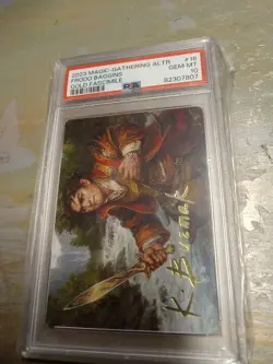 2023 MTG ART SERIES: FRODO BAGGINS GOLD-STAMPED LOTR PSA 10 - Image 2