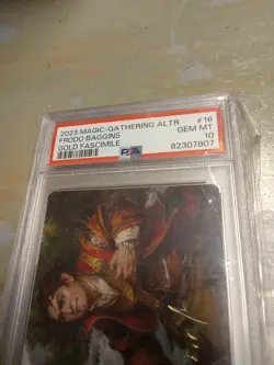 2023 MTG ART SERIES: FRODO BAGGINS GOLD-STAMPED LOTR PSA 10 - Image 3