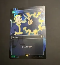 Sol Ring (0359) *FOIL* BORDERLESS VAULT BOY Fallout MTG NM - Image 1