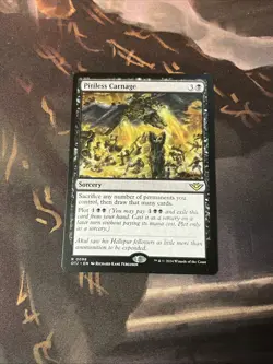 x1 Pitiless Carnage OTJ MTG 98 RARE M/NM 1x - Image 1