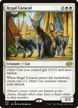 Regal Caracal ~ Jumpstart 2022 [ NearMint ] [ Magic MTG ] - Image 1