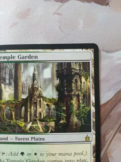 Magic The Gathering Temple Garden Ravnica City Of Guilds Rare MP 2005 - Image 3