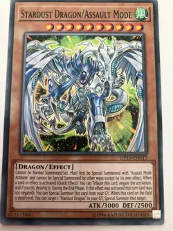 Yugioh Stardust Dragon/Assault Mode OP10-EN015 Common NM - Image 1