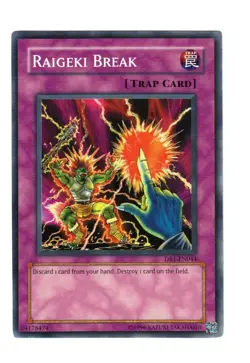 Yugioh- 1X Raigeki Break - Common - Unlimited - DR1-EN044 - Near Mint - Image 1