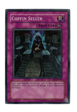 Yugioh- 1X Coffin Seller - Super Rare - Unlimited - DR1-EN041 - Light Play - Image 1