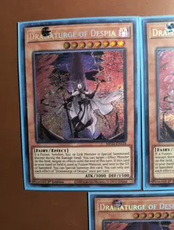 Yugioh - Dramaturge of Despia MP22-EN124 NM 1st ed Prismatic Secret Rare x3 - Image 2