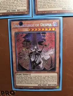 Yugioh - Dramaturge of Despia MP22-EN124 NM 1st ed Prismatic Secret Rare x3 - Image 4
