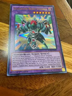 Gladiator Beast Gyzarus DUSA-EN071 1st Edition Ultra Rare LP + BONUS - Image 1