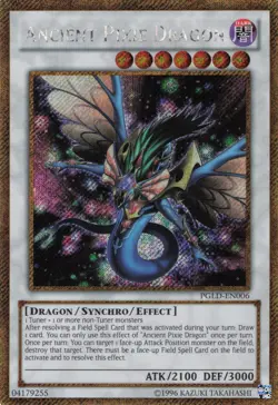 Yugioh Ancient Pixie Dragon PGLD-EN006 Gold Secret Rare NM - Image 1